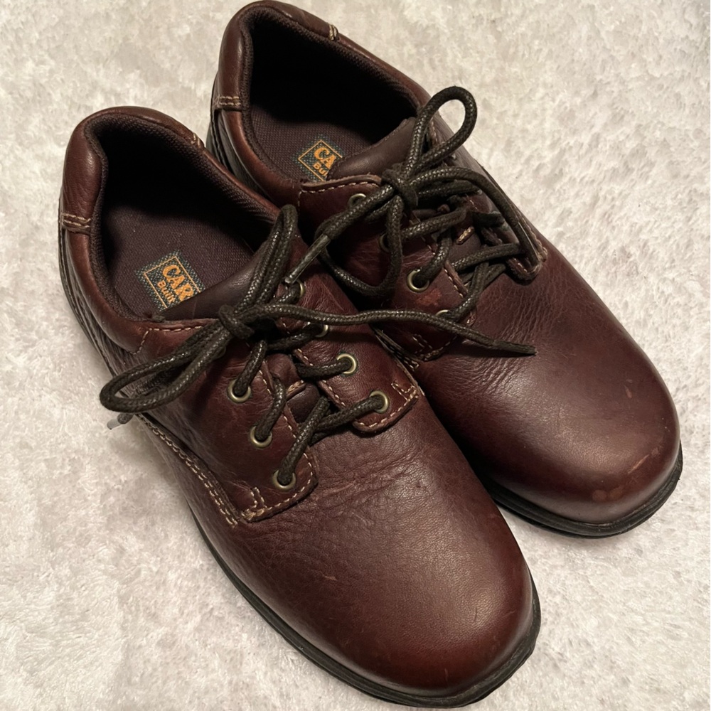 Carolina Brown Leather Steel Toe Work Shoes Size 6.5